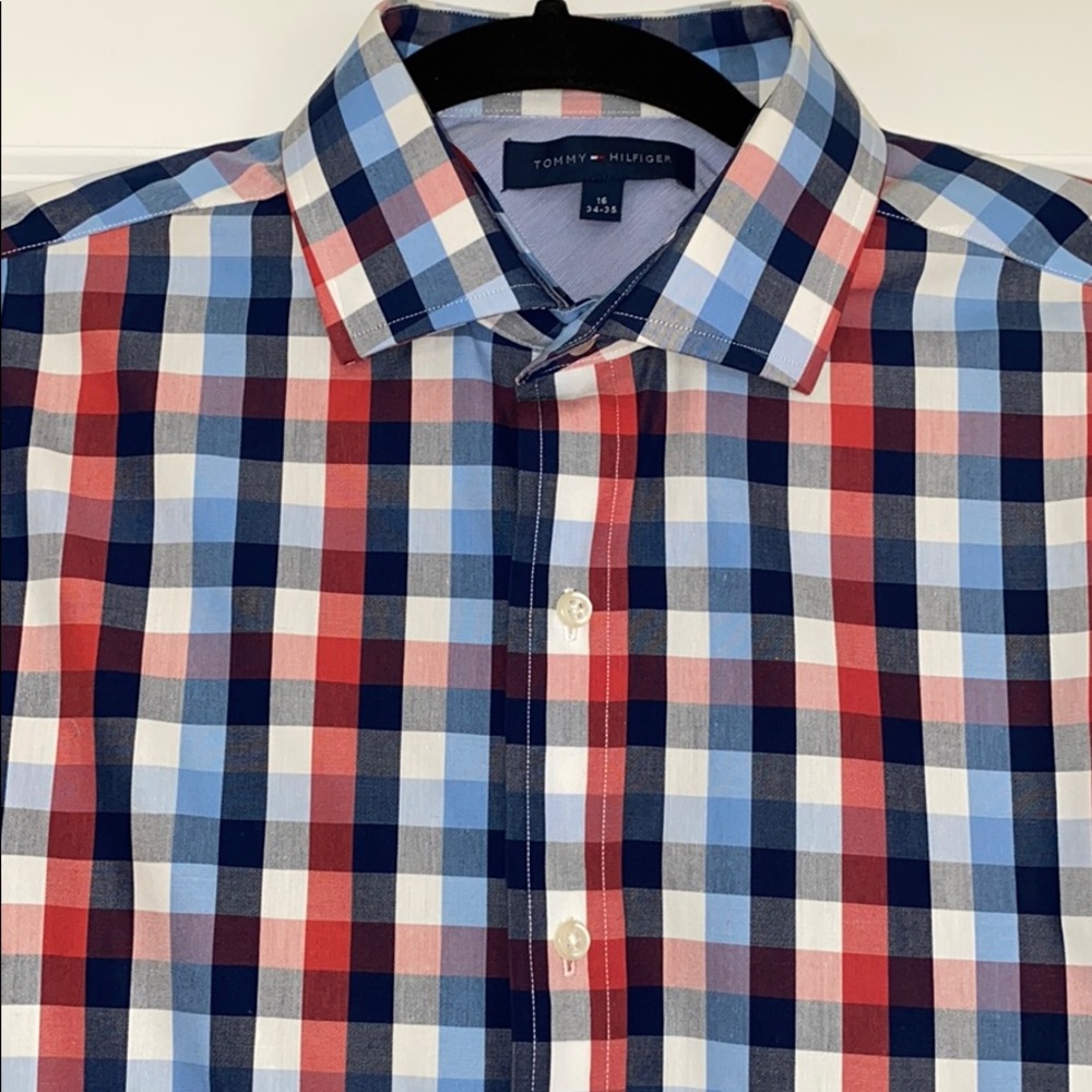 Tommy Hilfiger Dresd Shirt Size 16. EUC - Picture 1 of 2